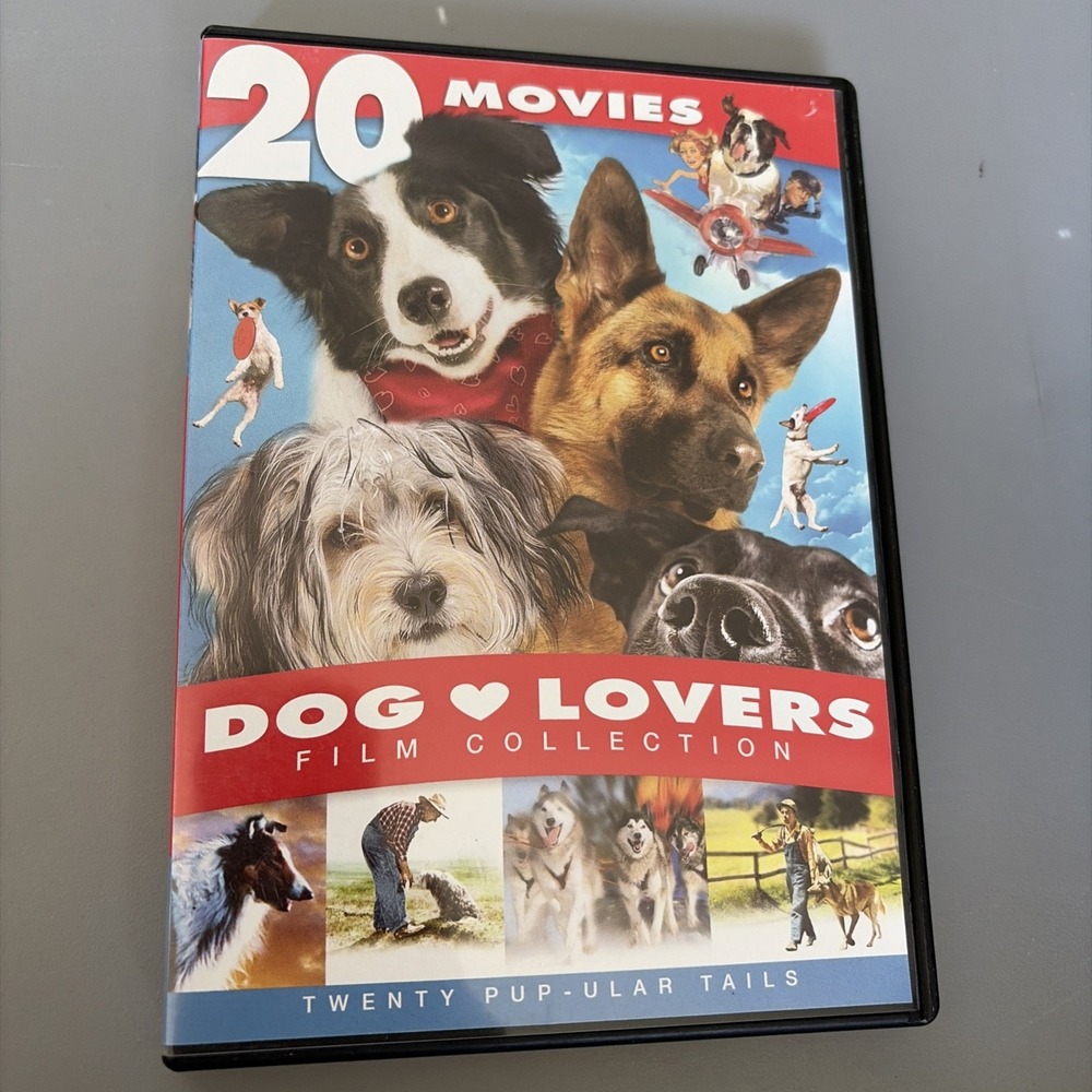 Dog Lovers Film Collection 20 Movie Set DVD Multi Disc Lassie Rin Tin Tin Etc